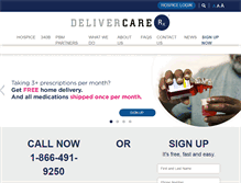Tablet Screenshot of delivercarerx.com
